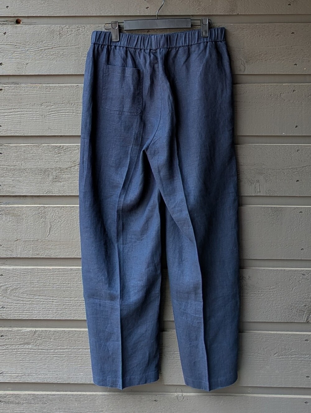 Quince 100% European Linen Pants Deep Navy Blue Size Small - Picture 3 of 8